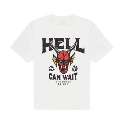 Stranger Things T-Shirt Hell Can Wait (white) Size XXL
