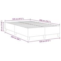 Boxspring bed Blauw 120 x 200 cm Katoenen stof - thumbnail