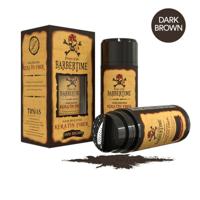 Barbertime hair building keratin fiber dark brown 21gr. - thumbnail