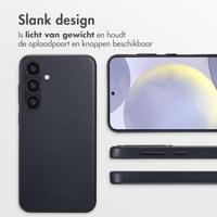 Accezz MagSafe Leather Backcover Samsung Galaxy S24 Plus Telefoonhoesje Zwart - thumbnail