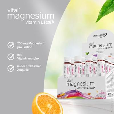 Magnesium Liquid Shots 20x 25ml Tropical