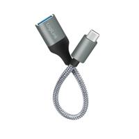 LogiLink CU0106 USB-kabel 0,15 m USB 3.2 Gen 1 (3.1 Gen 1) USB C USB A Grijs - thumbnail