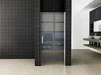 Cerra eco nisdeur 800 x 1950 x 6 mm helder glas/chroom - thumbnail