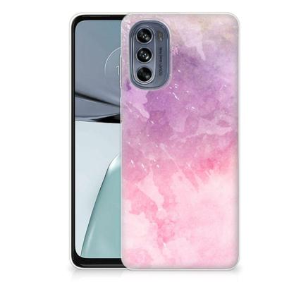 Smartphone hoesje Motorola Moto G62 5G Pink Purple Paint