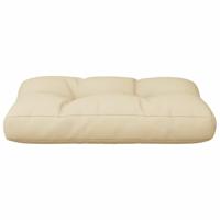 VidaXL Palletkussen 60x40x12 cm stof beige - thumbnail