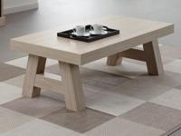 Rechthoekige salontafel ORANO 135 cm olm bruin - thumbnail