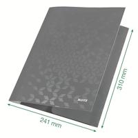 Leitz WOW elastomap met 3 kleppen, uit karton, A4, rood - thumbnail