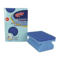 Multy Schuursponzen 2 Stuks Blauw - thumbnail