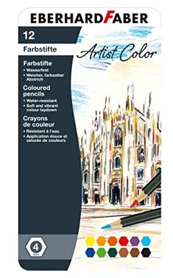 Eberhard Faber EF-516112 Kleurpotloden Metaaletui 12 Stuks