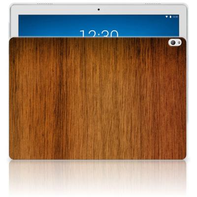 Lenovo Tab P10 Silicone Tablet Hoes Donker Hout