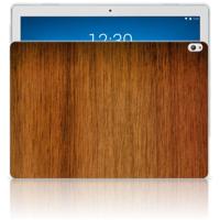 Lenovo Tab P10 Silicone Tablet Hoes Donker Hout - thumbnail