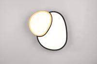 Trio Organische plafonniereRise 43,5cm zwart met goud - 647510280 - thumbnail