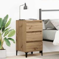 Nachtkastje met lade Artisan Eiken 45 x 35 x 44 cm Bewerkt hout - thumbnail