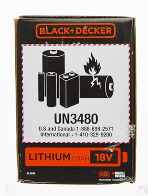 BLACK+DECKER BL2018 18V 2.0Ah Lithium-ion accu - BL2018-XJ