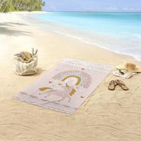 Good Morning Kinder Strandlaken Velours Unilove 75x150cm - multi - thumbnail