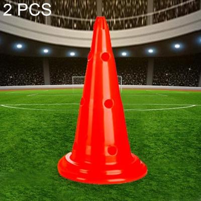 2 stks multifunctionele training geperforeerd Roadblock ronde bodem teken vat (rood)