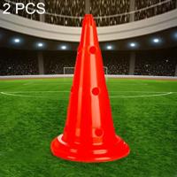 2 stks multifunctionele training geperforeerd Roadblock ronde bodem teken vat (rood) - thumbnail