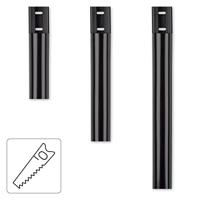 Hama Aluminium Kabelgoot Halfrond 33mm Zwart 1.1M - thumbnail