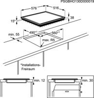 AEG 3000 serie keramisch Kookplaat 60 cm HK624010XB - thumbnail