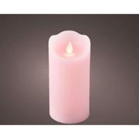LED Waving Kaars 15x7.5 cm Roze - thumbnail