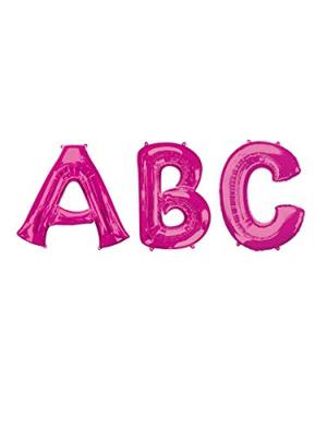 Folieballon Roze Letter &apos;Q&apos; Groot - thumbnail