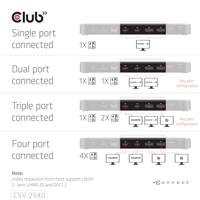 club3D CSV-2540 USB-C dockingstation Geïntegreerde kaartlezer, USB-C Power Delivery - thumbnail