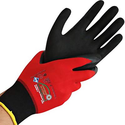 Asatex Handschoen | maat 9 rood/zwart | 98 % polyamide/2 % elastan met nitrilmic | EN 388 EN 407 PSA-categorie II | 12 paar - CONDOR-T/9 CONDOR-T/9 Asatex Handschoen | maat 9 rood/zwart | 98 % polyamide/2 % elastan met nitrilmic | EN 388 EN 407 PSA-categorie II | 12 paar - CONDOR-T/9 CONDOR-T/9