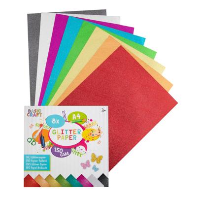 Grafix Glitterpapier A4 8 vel