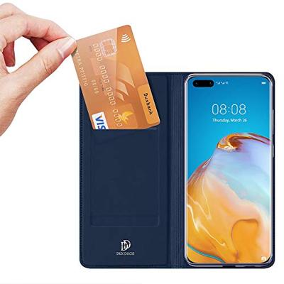 Dux Ducis pro serie - slim wallet hoes - Huawei P40 - Blauw Dux Ducis pro serie - slim wallet hoes - Huawei P40 - Blauw