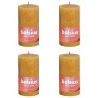 Bolsius rustiek stompkaars 130/68 honey yellow a4 - thumbnail