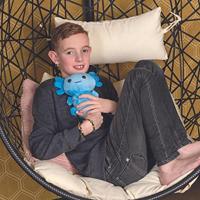 Pop Axolotl (pluche) Blauw AX001 - thumbnail