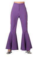Hippie broek dames paars - thumbnail