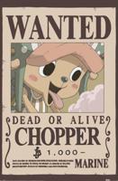 Poster One Piece - Wanted Chopper 61x91,5cm - thumbnail