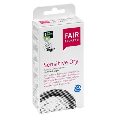 Fair Squared Sensitive Dry Eco Condooms Zonder Glijmiddel 10 stuks