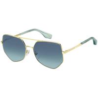 Marc Jacobs zonnebril unisex polygonaal goud/blauw gradient - thumbnail
