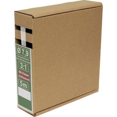 Quadrios 25CA501 Krimpkous met lijm Transparant 7.9 mm 2.6 mm Krimpverhouding:3:1 5 m