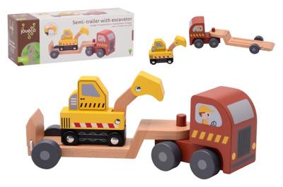 Jouéco - oplegger met graafmachine