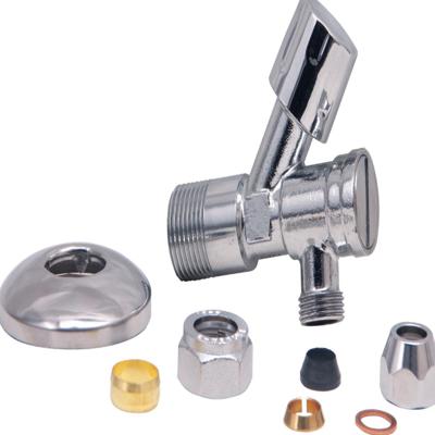 Riko Basic hoekstopkraan 15 mm x 10 mm chroom