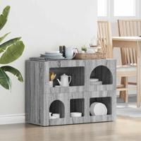 Dressoir Grijs Sonoma 80,5 x 35 x 59 cm Bewerkt hout - thumbnail
