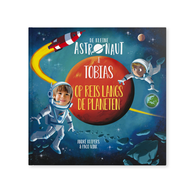 Boek met naam en foto - De kleine astronaut en naam - Hardcover