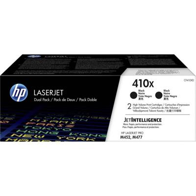 HP Toner 410X Origineel 2-pack Zwart 13000 bladzijden CF410XD