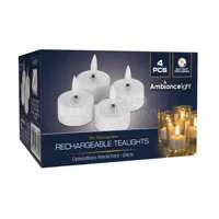 Waxinelichtjes Oplaadbaar LED Uitbreidingsset 4st - thumbnail