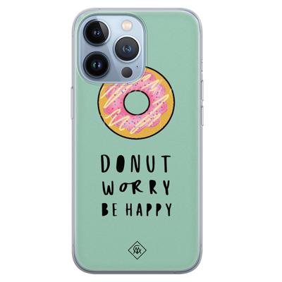 iPhone 13 Pro siliconen hoesje - Donut worry