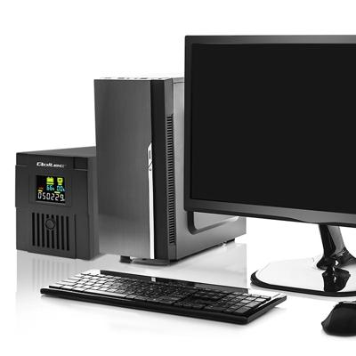 Qoltec 53770 UPS Line-interactive 1,5 kVA 900 W 2 AC-uitgang(en)