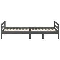 Bedframe massief grenenhout grijs 90x200 cm - thumbnail