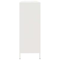 Dressoir 135x39x103,5 cm koudgewalst staal wit - thumbnail