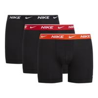 Nike Everyday Cotton Boxershort Brief 3-Pack Zwart Oranje Rood Zwart - thumbnail