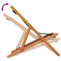 Strandstoelen 2 st inklapbaar stof groen - thumbnail