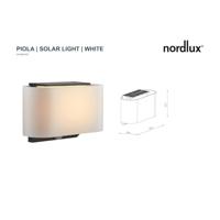 Nordlux Solar wandlampPiola zwart met wit - 2418051001 - thumbnail