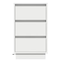 Nachtkastje met lade met Wit 39 x 34.5 x 65 cm Bewerkt hout - thumbnail